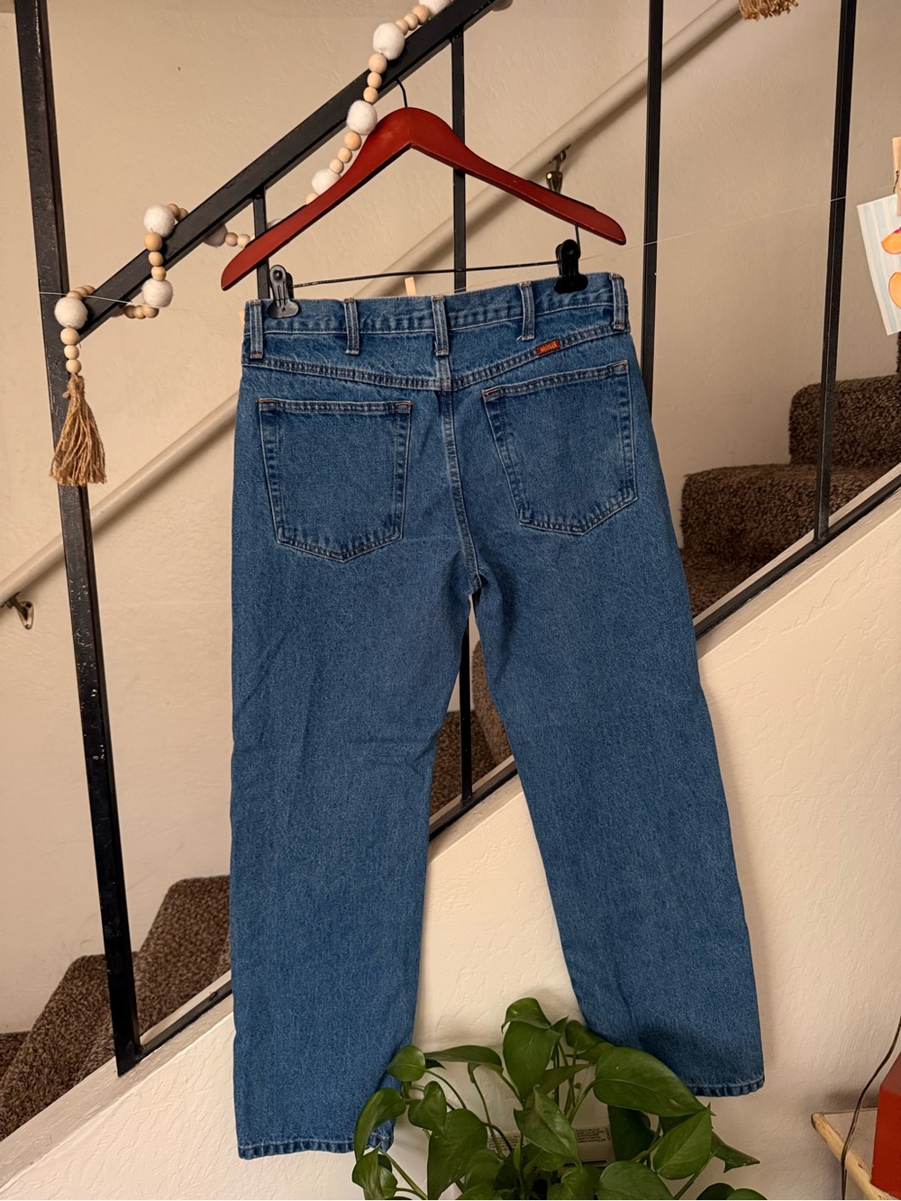 Rustler Straight-Leg Blue Jeans